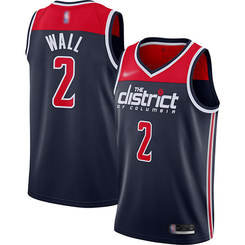 Wizards #2 John Wall Navy Blue Basketball Swingman Statement Edition 2019/2020 Jersey Wizards #2 John Wall Navy Blue Basketball Swingman Statement Edition 2019/2020 Jersey