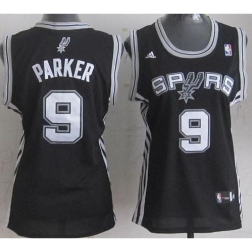 Women San Antonio Spurs 9 Tony Parker Black Revolution 30 Swingman NBA Jerseys Women San Antonio Spurs 9 Tony Parker Black Revolution 30 Swingman NBA Jerseys