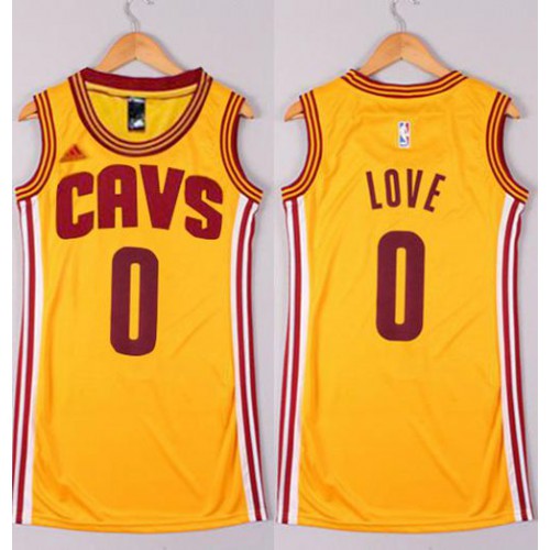 Womens Cavaliers #0 Kevin Love Gold Dress Stitched NBA Jersey Womens Cavaliers #0 Kevin Love Gold Dress Stitched NBA Jersey