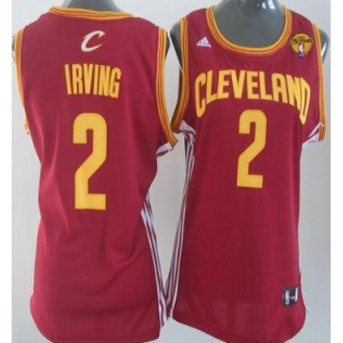 Womens Cavaliers #2 Kyrie Irving Red The Finals Patch Road Stitched NBA Jersey Womens Cavaliers #2 Kyrie Irving Red The Finals Patch Road Stitched NBA Jersey