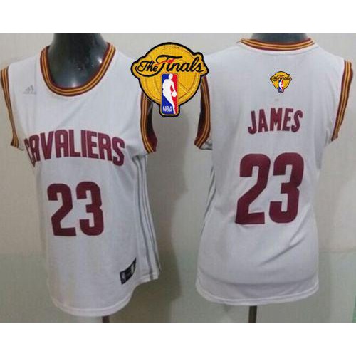 Womens Cavaliers #23 LeBron James White The Finals Patch Home Stitched NBA Jersey Womens Cavaliers #23 LeBron James White The Finals Patch Home Stitched NBA Jersey