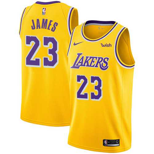 Womens Nike Los Angeles Lakers #23 LeBron James Gold NBA Swingman Icon Edition Jersey Womens Nike Los Angeles Lakers #23 LeBron James Gold NBA Swingman Icon Edition Jersey