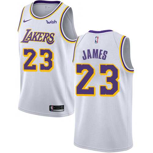 Womens Nike Los Angeles Lakers #23 LeBron James White NBA Swingman Association Edition Jersey Womens Nike Los Angeles Lakers #23 LeBron James White NBA Swingman Association Edition Jersey