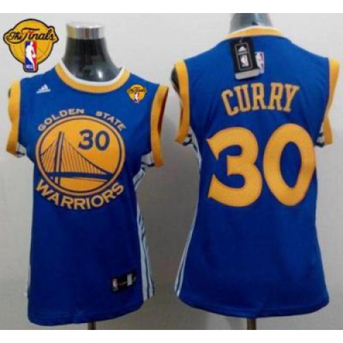 Womens Warriors #30 Stephen Curry Blue The Finals Patch Road Stitched NBA Jersey Womens Warriors #30 Stephen Curry Blue The Finals Patch Road Stitched NBA Jersey