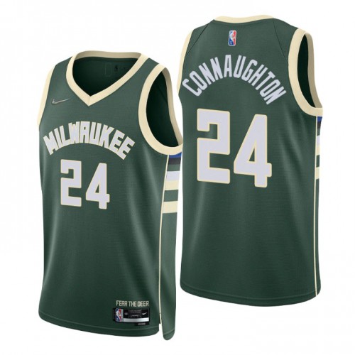 Nike Milwaukee Bucks #24 Pat Connaughton Green Mens 2021-22 NBA 75th Anniversary Diamond Swingman Jersey – Icon Edition Mens Nike Milwaukee Bucks #24 Pat Connaughton Green Mens 2021-22 NBA 75th Anniversary Diamond Swingman Jersey – Icon Edition Mens