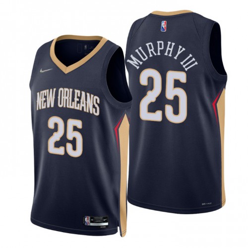 Nike New Orleans Pelicans #25 Trey Murphy III Navy Mens 2021-22 NBA 75th Anniversary Diamond Swingman Jersey – Icon Edition Mens Nike New Orleans Pelicans #25 Trey Murphy III Navy Mens 2021-22 NBA 75th Anniversary Diamond Swingman Jersey – Icon Edition Mens