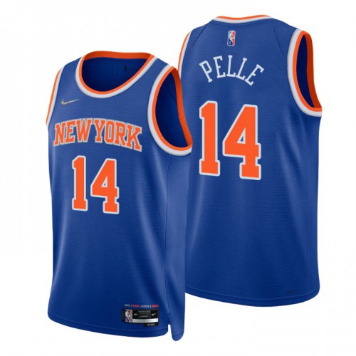 Nike New York Knicks #14 Norvel Pelle Blue Mens 2021-22 NBA 75th Anniversary Diamond Swingman Jersey – Icon Edition Mens Nike New York Knicks #14 Norvel Pelle Blue Mens 2021-22 NBA 75th Anniversary Diamond Swingman Jersey – Icon Edition Mens