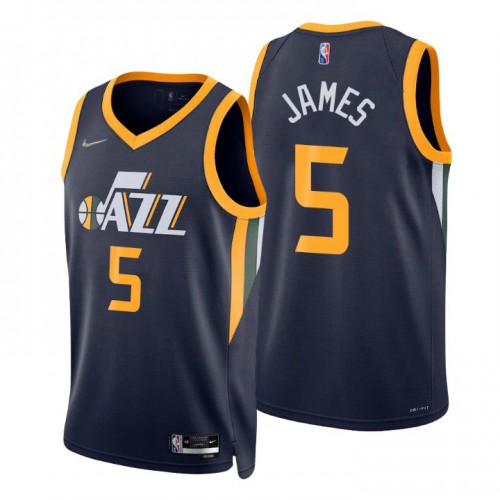 Nike Utah Jazz #5 Justin James Navy Mens 2021-22 NBA 75th Anniversary Diamond Swingman Jersey – Icon Edition Mens Nike Utah Jazz #5 Justin James Navy Mens 2021-22 NBA 75th Anniversary Diamond Swingman Jersey – Icon Edition Mens