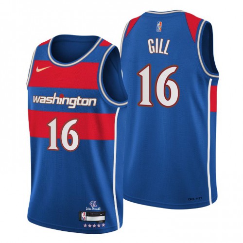 Washington Washington Wizards #16 Anthony Gill Mens Nike Blue 2021/22 Swingman NBA Jersey – City Edition Mens Washington Washington Wizards #16 Anthony Gill Mens Nike Blue 2021/22 Swingman NBA Jersey – City Edition Mens