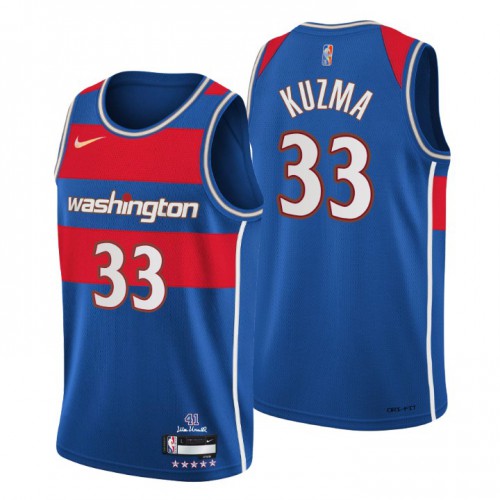 Washington Washington Wizards #33 Kyle Kuzma Mens Nike Blue 2021/22 Swingman NBA Jersey – City Edition Mens Washington Washington Wizards #33 Kyle Kuzma Mens Nike Blue 2021/22 Swingman NBA Jersey – City Edition Mens