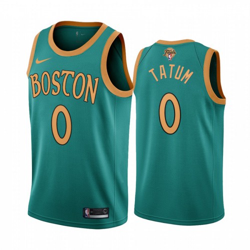 Nike Boston Celtics #0 Jayson Tatum Green 2022 NBA Finals City Edition Jersey Mens Nike Boston Celtics #0 Jayson Tatum Green 2022 NBA Finals City Edition Jersey Mens