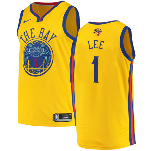 Nike Golden State Warriors #1 Damion Lee Gold Womens 2022 NBA Finals Swingman City Edition Jersey Womens Nike Golden State Warriors #1 Damion Lee Gold Womens 2022 NBA Finals Swingman City Edition Jersey Womens