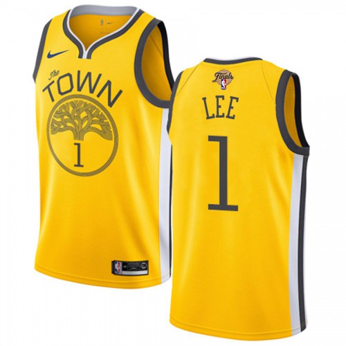 Nike Golden State Warriors #1 Damion Lee Nike Gold Womens 2022 NBA Finals Swingman Earned Edition Jersey Womens Nike Golden State Warriors #1 Damion Lee Nike Gold Womens 2022 NBA Finals Swingman Earned Edition Jersey Womens