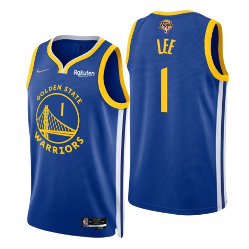 Nike Golden State Warriors #1 Damion Lee Royal Womens 2022 NBA Finals Icon Edition 75th Anniversary Diamond Swingman Jersey Womens Nike Golden State Warriors #1 Damion Lee Royal Womens 2022 NBA Finals Icon Edition 75th Anniversary Diamond Swingman Jersey Womens