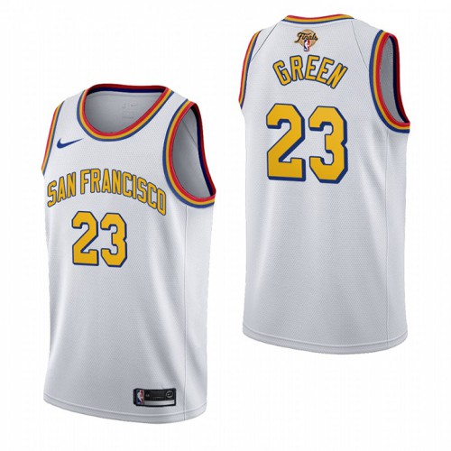 Nike Golden State Warriors #23 Draymond Green 2022 NBA Finals San Francisco Classic Edition Jersey Mens Nike Golden State Warriors #23 Draymond Green 2022 NBA Finals San Francisco Classic Edition Jersey Mens