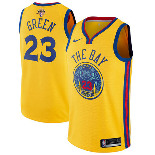 Nike Golden State Warriors #23 Draymond Green Gold Womens 2022 NBA Finals Swingman City Edition Jersey Womens Nike Golden State Warriors #23 Draymond Green Gold Womens 2022 NBA Finals Swingman City Edition Jersey Womens