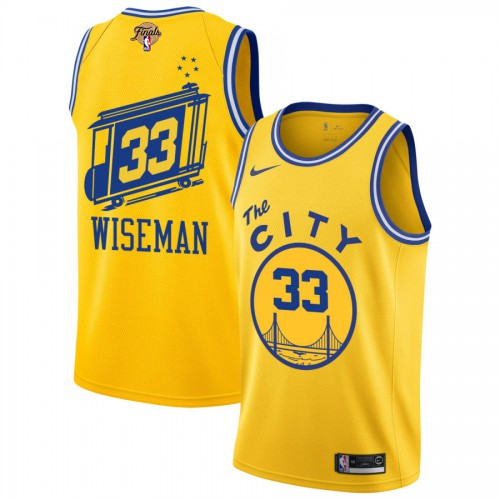 Nike Golden State Warriors #33 James Wiseman Gold 2022 NBA Finals Swingman Hardwood The City Classic Edition Jersey Mens Nike Golden State Warriors #33 James Wiseman Gold 2022 NBA Finals Swingman Hardwood The City Classic Edition Jersey Mens