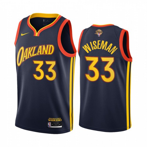 Nike Golden State Warriors #33 James Wiseman Navy Swingman 2022 NBA Finals City Edition Jersey Mens Nike Golden State Warriors #33 James Wiseman Navy Swingman 2022 NBA Finals City Edition Jersey Mens