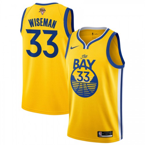 Nike Golden State Warriors #33 James Wiseman Womens 2022 NBA Finals Womens Yellow The Bay City Edition Jersey Womens Nike Golden State Warriors #33 James Wiseman Womens 2022 NBA Finals Womens Yellow The Bay City Edition Jersey Womens