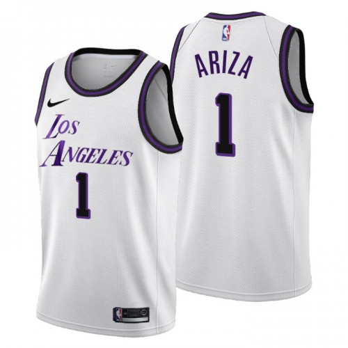 Nike Los Angeles Lakers #1 Trevor Ariza Mens 2022-23 City Edition NBA Jersey – Cherry Blossom White Mens Nike Los Angeles Lakers #1 Trevor Ariza Mens 2022-23 City Edition NBA Jersey – Cherry Blossom White Mens