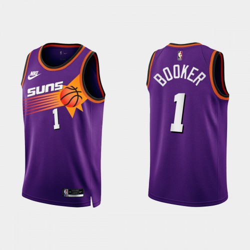 Phoenix Phoenix Suns #1 Devin Booker Purple Mens Nike NBA 2022-23 Classic Edition Jersey Mens Phoenix Phoenix Suns #1 Devin Booker Purple Mens Nike NBA 2022-23 Classic Edition Jersey Mens