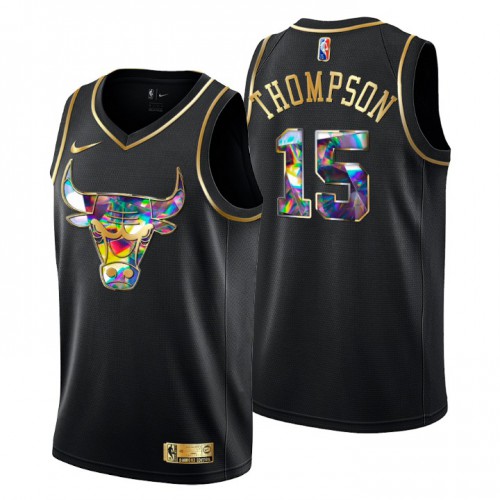 Chicago Chicago Bulls #15 Ethan Thompson Mens Golden Edition Diamond Logo 2021/22 Swingman Jersey – Black Mens Chicago Chicago Bulls #15 Ethan Thompson Mens Golden Edition Diamond Logo 2021/22 Swingman Jersey – Black Mens