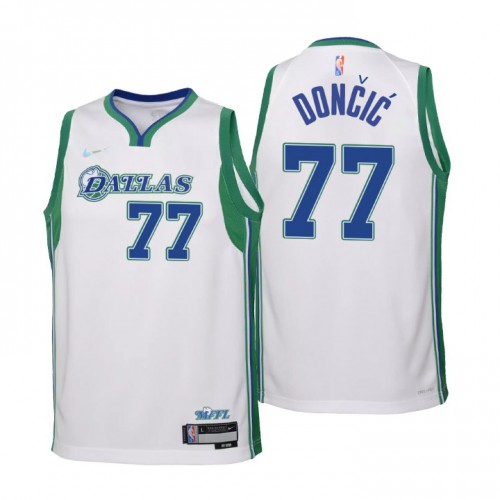 Dallas Dallas Maverickss #77 Luka Doncic Youth Nike White 2021/22 Swingman Jersey – City Edition Youth Dallas Dallas Maverickss #77 Luka Doncic Youth Nike White 2021/22 Swingman Jersey – City Edition Youth
