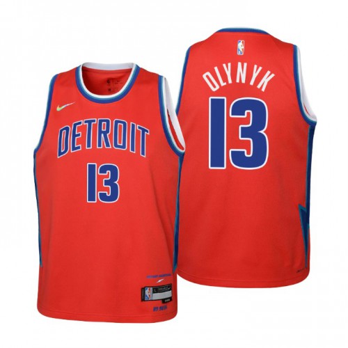 Detroit Detroit Pistons #13 Kelly Olynyk Youth Nike Red 2021/22 Swingman Jersey – City Edition Youth Detroit Detroit Pistons #13 Kelly Olynyk Youth Nike Red 2021/22 Swingman Jersey – City Edition Youth
