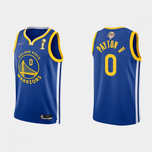 Golden State Golden State Warriors #0 Gary Payton II Mens Nike Blue 2021-22 NBA Finals Champions Swingman Jersey Mens Golden State Golden State Warriors #0 Gary Payton II Mens Nike Blue 2021-22 NBA Finals Champions Swingman Jersey Mens
