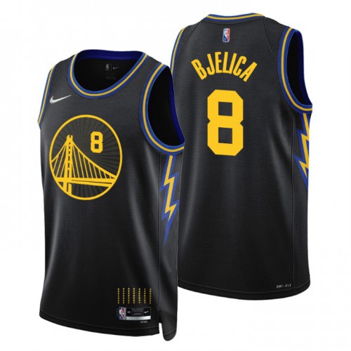 Golden State Golden State Warriors #8 Nemanja Bjelica Mens Nike Black 2021/22 Swingman NBA Jersey – City Edition Mens Golden State Golden State Warriors #8 Nemanja Bjelica Mens Nike Black 2021/22 Swingman NBA Jersey – City Edition Mens