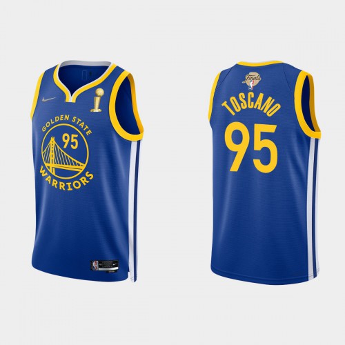 Golden State Golden State Warriors #95 Juan Toscano-Anderson Mens Nike Blue 2021-22 NBA Finals Champions Swingman Jersey Mens Golden State Golden State Warriors #95 Juan Toscano-Anderson Mens Nike Blue 2021-22 NBA Finals Champions Swingman Jersey Mens