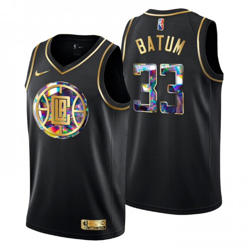 Los Angeles Los Angeles Clippers #33 Nicolas Batum Mens Golden Edition Diamond Logo 2021/22 Swingman Jersey – Black Mens Los Angeles Los Angeles Clippers #33 Nicolas Batum Mens Golden Edition Diamond Logo 2021/22 Swingman Jersey – Black Mens