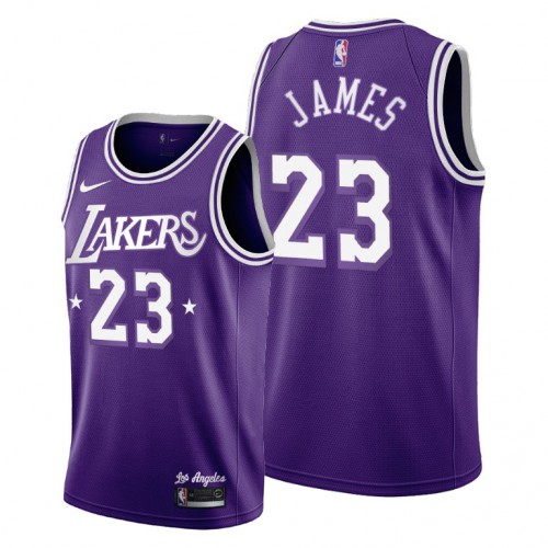 Los Angeles Los Angeles Lakers #23 Lebron James Mens 2021-22 City Edition Purple NBA Jersey Mens Los Angeles Los Angeles Lakers #23 Lebron James Mens 2021-22 City Edition Purple NBA Jersey Mens