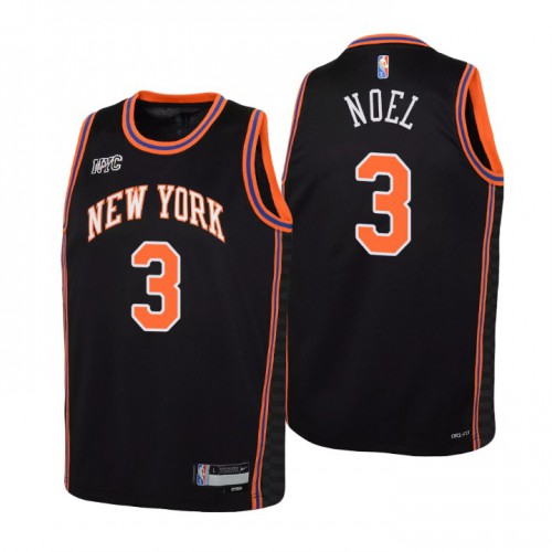 New York New York Knicks #3 Nerlens Noel Youth Nike Black 2021/22 Swingman Jersey – City Edition Youth New York New York Knicks #3 Nerlens Noel Youth Nike Black 2021/22 Swingman Jersey – City Edition Youth
