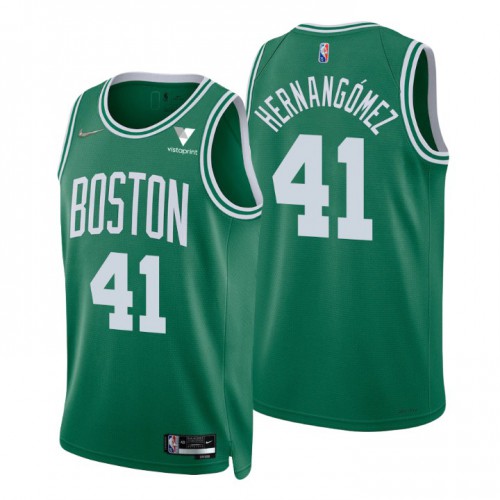 Nike Boston Celtics #41 Juancho Hernangomez Green Mens 2021-22 NBA 75th Anniversary Diamond Swingman Jersey – Icon Edition Mens Nike Boston Celtics #41 Juancho Hernangomez Green Mens 2021-22 NBA 75th Anniversary Diamond Swingman Jersey – Icon Edition Mens