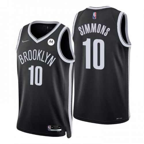 Nike Brooklyn Nets #10 Ben Simmons Black Youth 2021-22 NBA 75th Anniversary Diamond Swingman Jersey – Icon Edition Youth Nike Brooklyn Nets #10 Ben Simmons Black Youth 2021-22 NBA 75th Anniversary Diamond Swingman Jersey – Icon Edition Youth