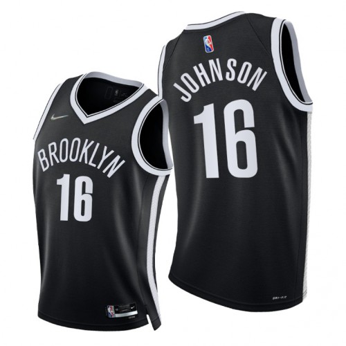 Nike Brooklyn Nets #16 James Johnson Womens 2021-22 75th Diamond Anniversary NBA Jersey Black Womens Nike Brooklyn Nets #16 James Johnson Womens 2021-22 75th Diamond Anniversary NBA Jersey Black Womens