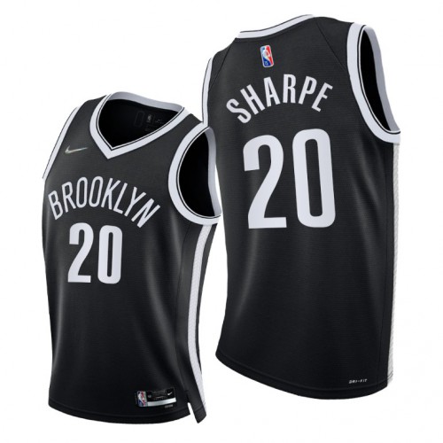 Nike Brooklyn Nets #20 Dayron Sharpe Womens 2021-22 75th Diamond Anniversary NBA Jersey Black Womens Nike Brooklyn Nets #20 Dayron Sharpe Womens 2021-22 75th Diamond Anniversary NBA Jersey Black Womens
