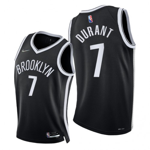Nike Brooklyn Nets #7 Kevin Durant Mens 2021-22 75th Diamond Anniversary NBA Jersey Black Mens Nike Brooklyn Nets #7 Kevin Durant Mens 2021-22 75th Diamond Anniversary NBA Jersey Black Mens