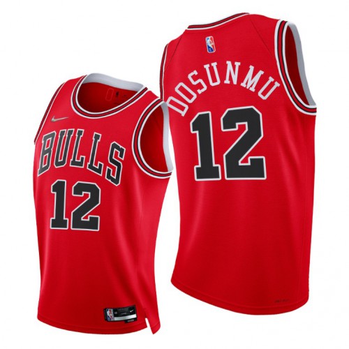 Nike Chicago Bulls #12 Ayo Dosunmu Mens 2021-22 75th Diamond Anniversary NBA Jersey Red Mens Nike Chicago Bulls #12 Ayo Dosunmu Mens 2021-22 75th Diamond Anniversary NBA Jersey Red Mens