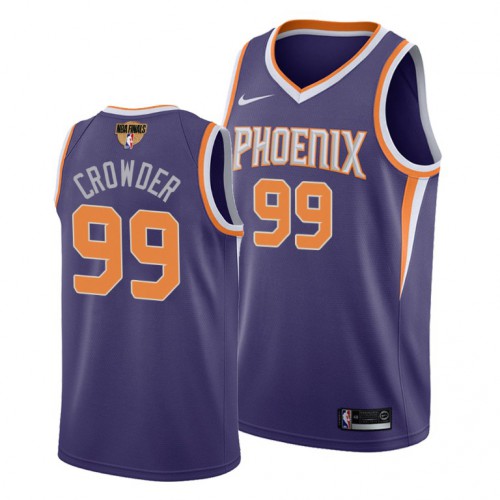 Nike Phoenix Suns #99 Jae Crowder Mens 2021 NBA Finals Bound Swingman Icon Edition Jersey Purple Mens Nike Phoenix Suns #99 Jae Crowder Mens 2021 NBA Finals Bound Swingman Icon Edition Jersey Purple Mens