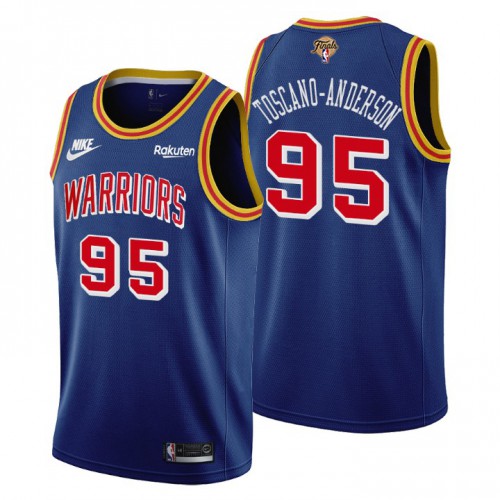 Golden State Golden State Warriors #95 Juan Toscano-Anderson Mens Nike Releases Classic Edition 2022 NBA Finals 75th Anniversary Jersey Blue Mens Golden State Golden State Warriors #95 Juan Toscano-Anderson Mens Nike Releases Classic Edition 2022 NBA Finals 75th Anniversary Jersey Blue Mens