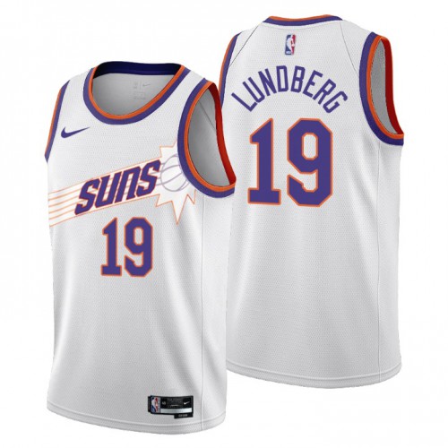 Nike Phoenix Suns #19 Gabriel Lundberg Mens 2022-23 City Edition NBA Jersey – Cherry Blossom White Mens Nike Phoenix Suns #19 Gabriel Lundberg Mens 2022-23 City Edition NBA Jersey – Cherry Blossom White Mens