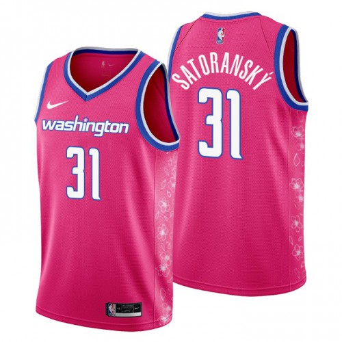 Nike Washington Wizards #31 Tomas Satoransky Mens 2022-23 City Edition NBA Jersey – Cherry Blossom Pink Mens Nike Washington Wizards #31 Tomas Satoransky Mens 2022-23 City Edition NBA Jersey – Cherry Blossom Pink Mens