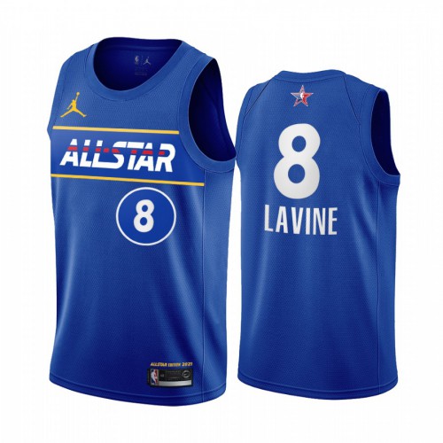 Mens #8 Zach Lavine Jordan Brand Blue 2021 NBA All-Star Game Swingman Finished Jersey Mens Mens #8 Zach Lavine Jordan Brand Blue 2021 NBA All-Star Game Swingman Finished Jersey Mens