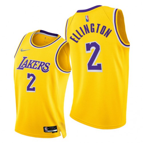 Nike Los Angeles Lakers #2 Wayne Ellington Womens 2021-22 75th Diamond Anniversary NBA Jersey Gold Womens Nike Los Angeles Lakers #2 Wayne Ellington Womens 2021-22 75th Diamond Anniversary NBA Jersey Gold Womens