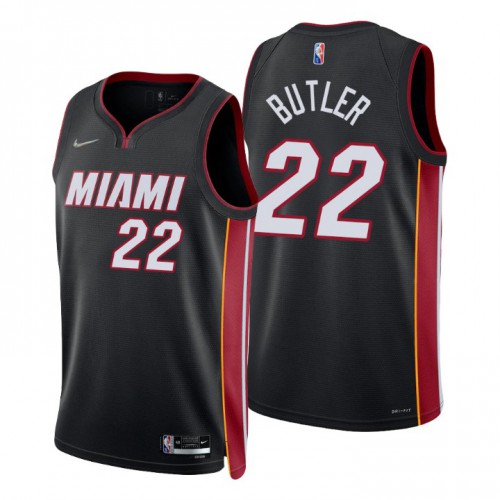 Nike Miami Heat #22 Jimmy Butler Black Mens 2021-22 NBA 75th Anniversary Diamond Swingman Jersey – Icon Edition Mens Nike Miami Heat #22 Jimmy Butler Black Mens 2021-22 NBA 75th Anniversary Diamond Swingman Jersey – Icon Edition Mens