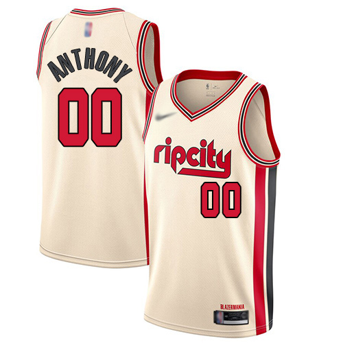 Blazers #00 Carmelo Anthony Cream Basketball Swingman City Edition 2019/20 Jersey Blazers #00 Carmelo Anthony Cream Basketball Swingman City Edition 2019/20 Jersey