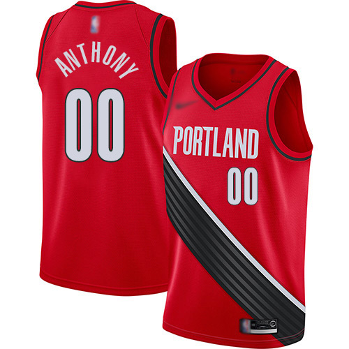 Blazers #00 Carmelo Anthony Red Basketball Swingman Statement Edition 2019/2020 Jersey Blazers #00 Carmelo Anthony Red Basketball Swingman Statement Edition 2019/2020 Jersey