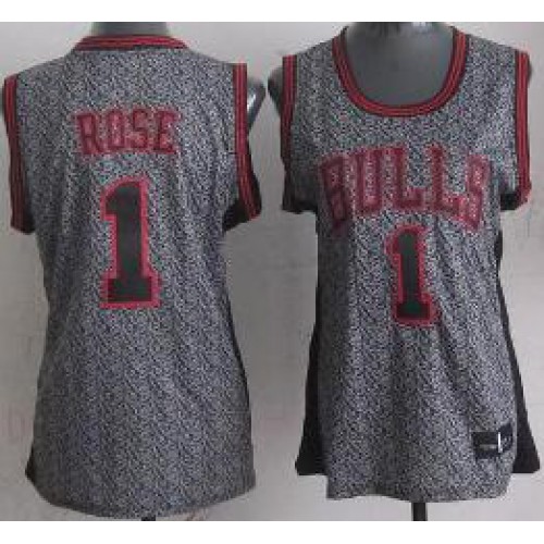 Cheap Women Chicago Bulls 1 Derrick Rose Grey Static Fashion Swingman NBA Jersey Cheap Women Chicago Bulls 1 Derrick Rose Grey Static Fashion Swingman NBA Jersey